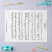  Piano Duet-blad Muziek ontkoppelen Tissuepapier (Craft)