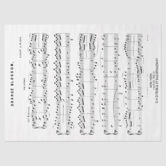  Piano Duet-blad Muziek ontkoppelen Tissuepapier (Voorkant)