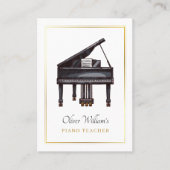 Piano elegant visitekaartje (Voorkant)