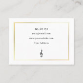 Piano elegant visitekaartje (Achterkant)