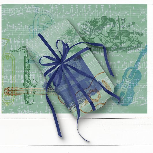  piano- en andere muziekinstrumenten tissuepapier