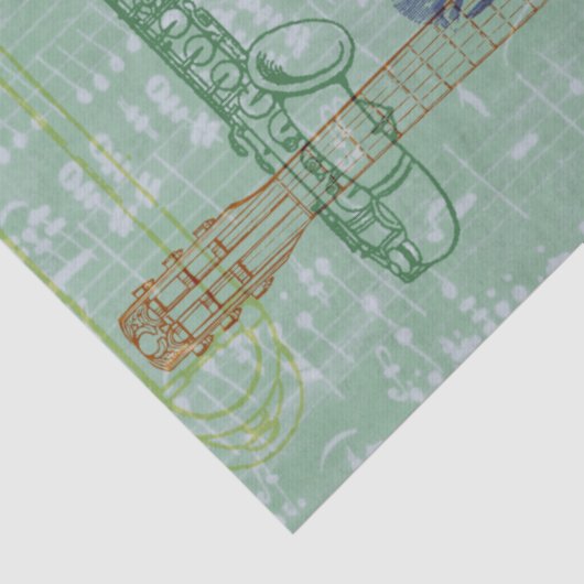  piano- en andere muziekinstrumenten tissuepapier (Detail)