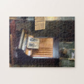 Piano en bladmuziek op statief legpuzzel (Horizontaal)