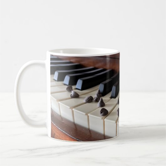 Piano- en chocoladechips (11oz) koffiemok (Links)