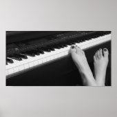 Piano- en Feet-Poster Poster (Voorkant)