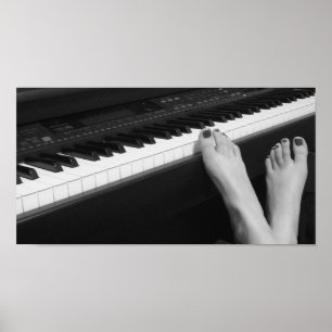 Piano- en Feet-Poster Poster