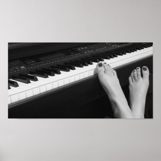 Piano- en Feet-Poster Poster (Voorkant)