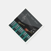 Piano- en Guitar-Muzieknoten Napkins Servetten (Hoek)