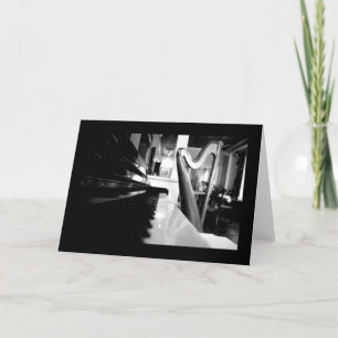 Piano en Harp [Wenskaart] Kaart