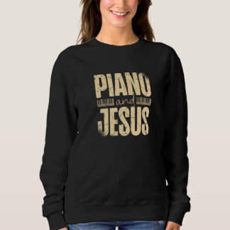 Piano en Jezus Christus Piano Player Christelijk B Trui