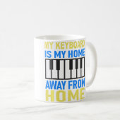 Piano en keyboards spelen koffiemok (Voorkant rechts)