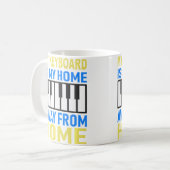 Piano en keyboards spelen koffiemok (Voorkant links)