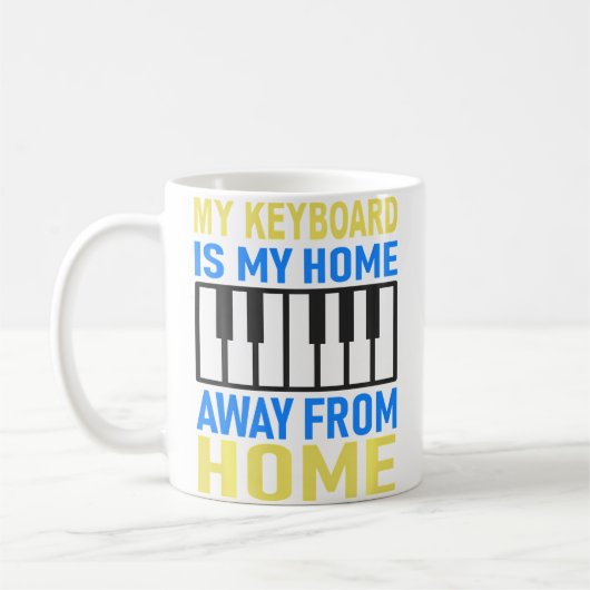 Piano en keyboards spelen koffiemok (Links)