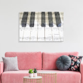 Piano- en Moonlight Sonata - 3de verplaatsing Canvas Afdruk (Insitu (Woonkamer))