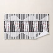 Piano- en muziekscore 2 bad handdoek (Handdoek)