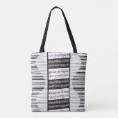 Piano- en muziekscore 2 tote bag (Achterkant)