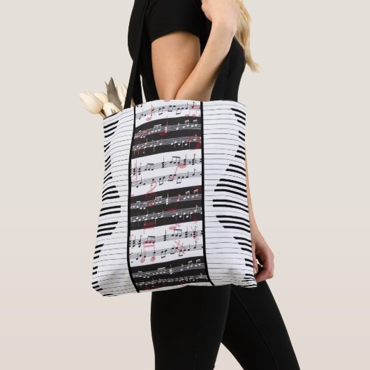 Piano- en muziekscore 2 tote bag (Dichtbij)