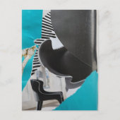 Piano en stoel collage briefkaart (Voorkant)