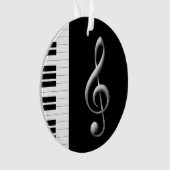 Piano- en Treble Clef Ornament (voorkant)