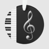 Piano- en Treble Clef Ornament (voorkant)