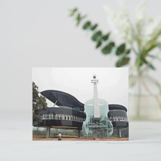 Piano en Violin House Briefkaart (Staand voorkant)