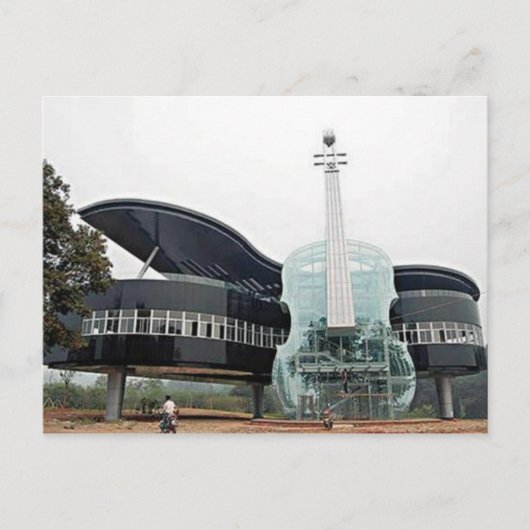 Piano en Violin House Briefkaart (Voorkant)