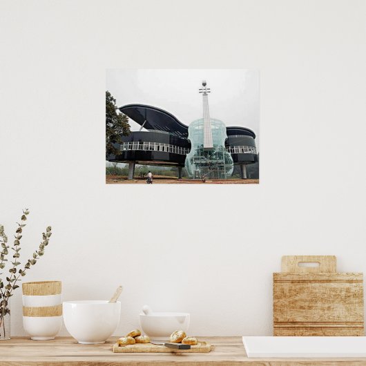 Piano en Violin House Poster (Keuken)