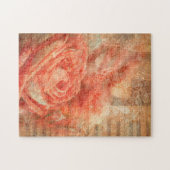 Piano en violine met muzieknoten en roos legpuzzel (Horizontaal)