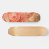 Piano en violine met muzieknoten en roos persoonlijk skateboard (Horizontaal)