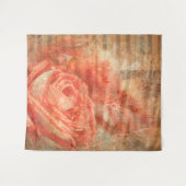 Piano en violine met muzieknoten en roos wandkleed (Voorkant (horizontaal))