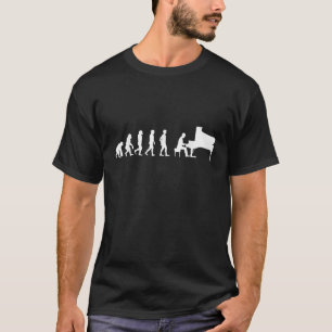 Piano Evolutie Pianist Jazz Klassieke Muziek Orche T-shirt