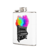 Piano explosie van kleur heupfles (Links)