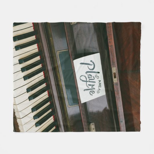 piano fleece deken (Voorkant (Horizontaal))