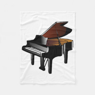 Piano Fleece Deken