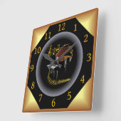 Piano ~ G clef ~ Musical Swirl ~ Spotlight ~* ~ Vierkante Klok (Hoek)