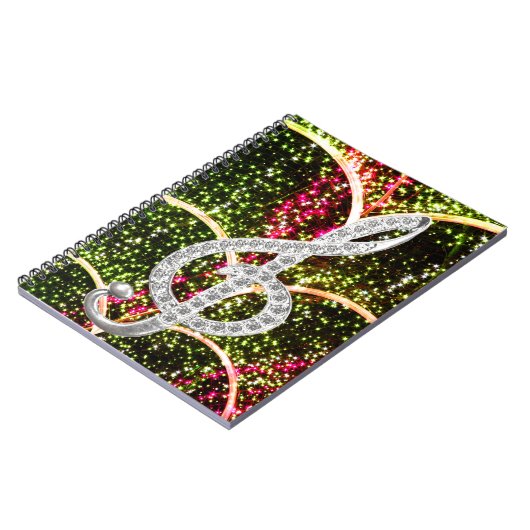 Piano Gclef-symbool Notitieboek (Linkerzijde)