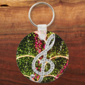 Piano Gclef-symbool Sleutelhanger (Voorkant)