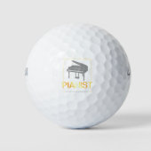 Piano Geboren als pianist Muzikant  Design Golfballen (Voorkant)