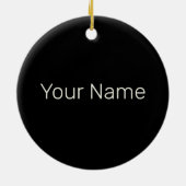 Piano Geboren als pianist Muzikant  Design Keramisch Ornament (Achterkant)