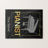 Piano Geboren als pianist Muzikant  Design Legpuzzel (Horizontaal)