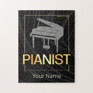 Piano Geboren als pianist Muzikant  Design Legpuzzel