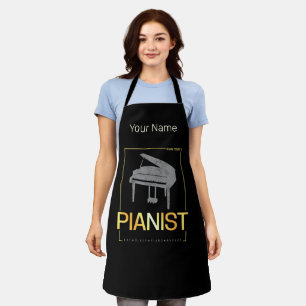 Piano Geboren als pianist Muzikant Design Schort