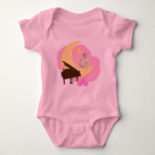 Piano Gift Future Pianist Romper (Voorkant)