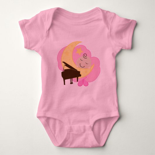Piano Gift Future Pianist Romper (Voorkant)