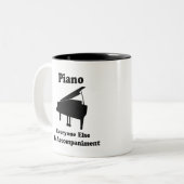 Piano Gift Tweekleurige Koffiemok (Voorkant links)