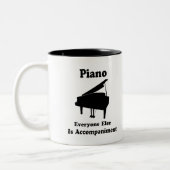 Piano Gift Tweekleurige Koffiemok (Links)