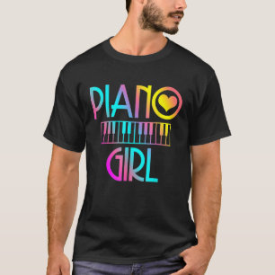 Piano Girl Musical Pianist Keyboard Cute T-shirt