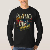 Piano Girl Pianist T-shirt (Voorkant)