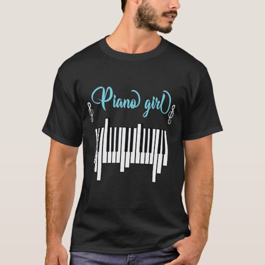 Piano Girl T-shirt (Voorkant)