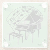 PIANO GLAZEN ONDERZETTER (Achterkant)